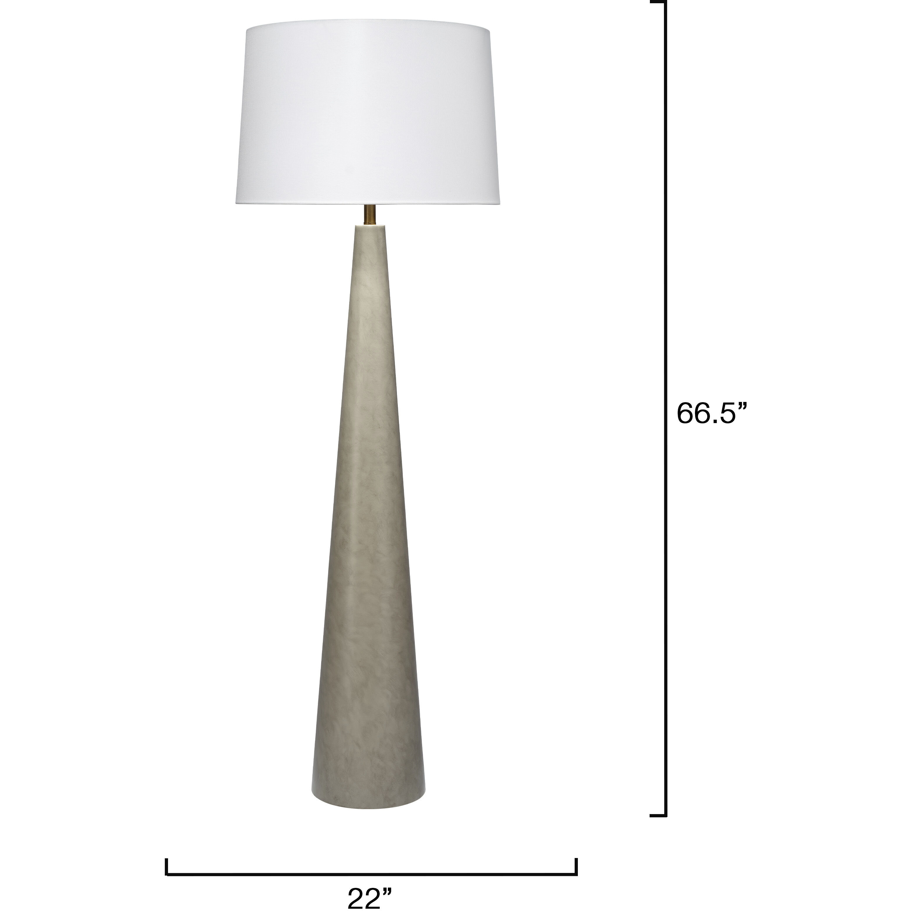 Alps 66.5 inch 150 watt Warm Grey Floor Lamp Portable Light, Inline