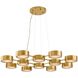 Wright 12 Light 50 inch Antique Brass Chandelier Ceiling Light