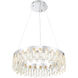 Curio LED 23 inch Chrome Pendant Ceiling Light