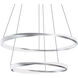 Oberon LED 1.4 inch Satin Nickel Pendant Ceiling Light