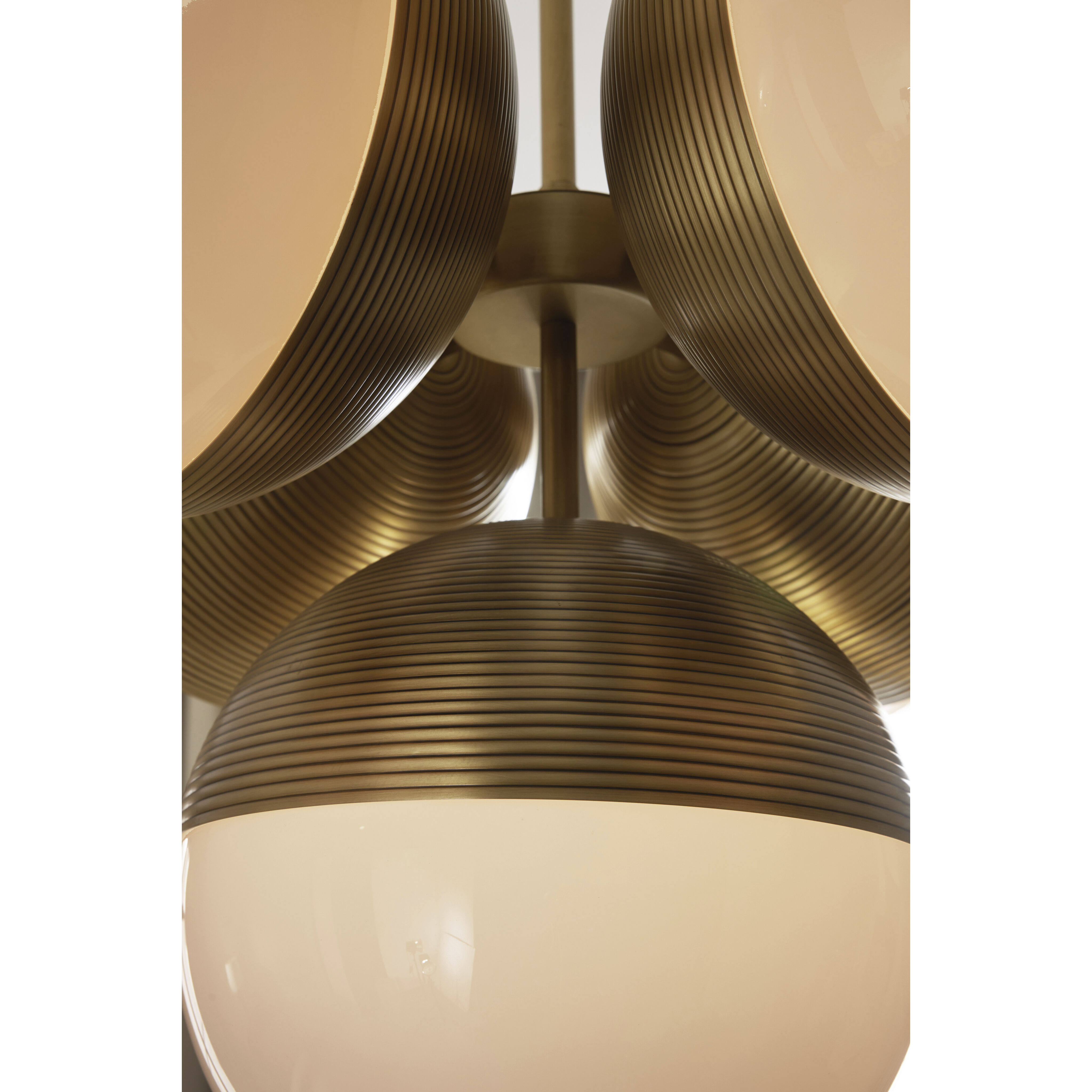 Baptiste 5 Light 30 inch Antique Brass Chandelier Ceiling Light