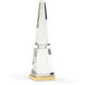 Lisa Kahn Clear/Antique Obelisk
