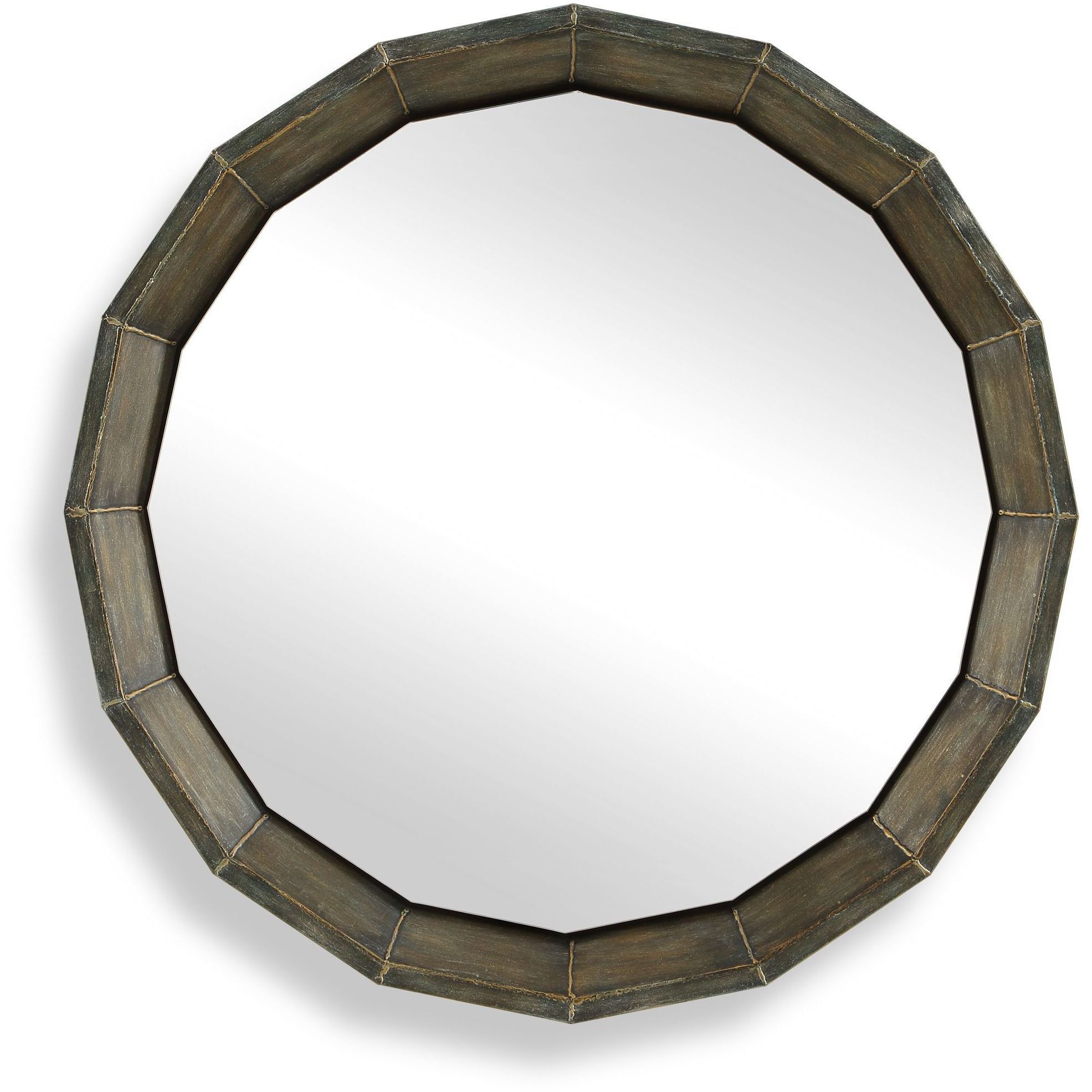 Neve 34.25 X 34.25 inch Rubbed Bronze Mirror