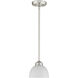 Somerset 1 Light 7 inch Brushed Nickel Mini Pendant Ceiling Light