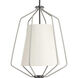 Hangar 1 Light 20 inch Brushed Nickel Pendant Ceiling Light, Design Series