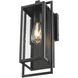 Stockwell 1 Light 16.5 inch Matte Black Exterior Wall Mount