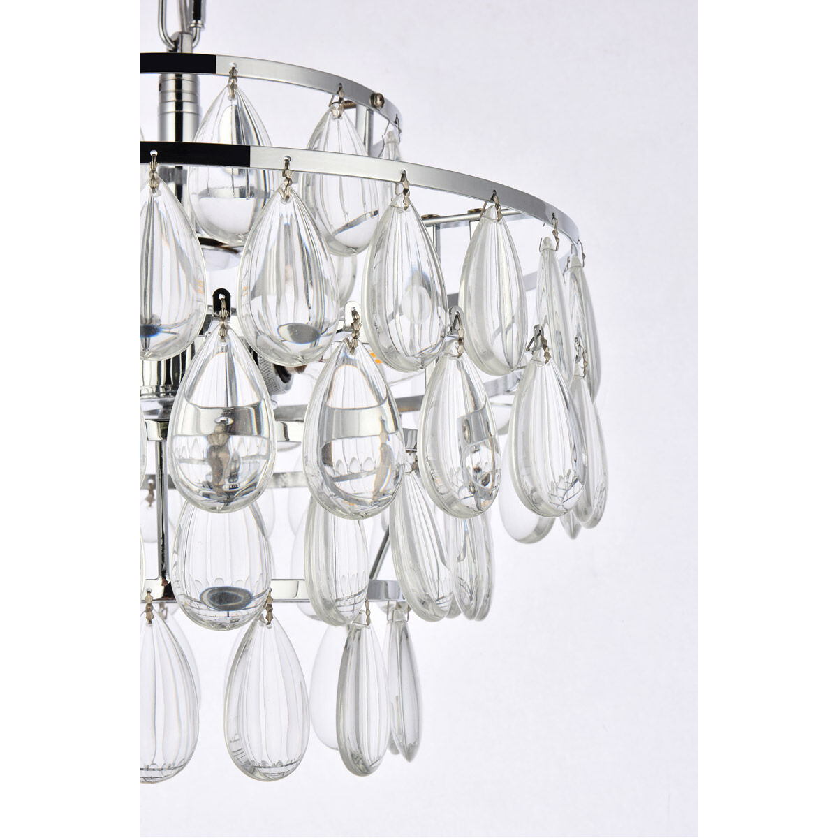 Mila 3 Light 14 inch Chrome Pendant Ceiling Light