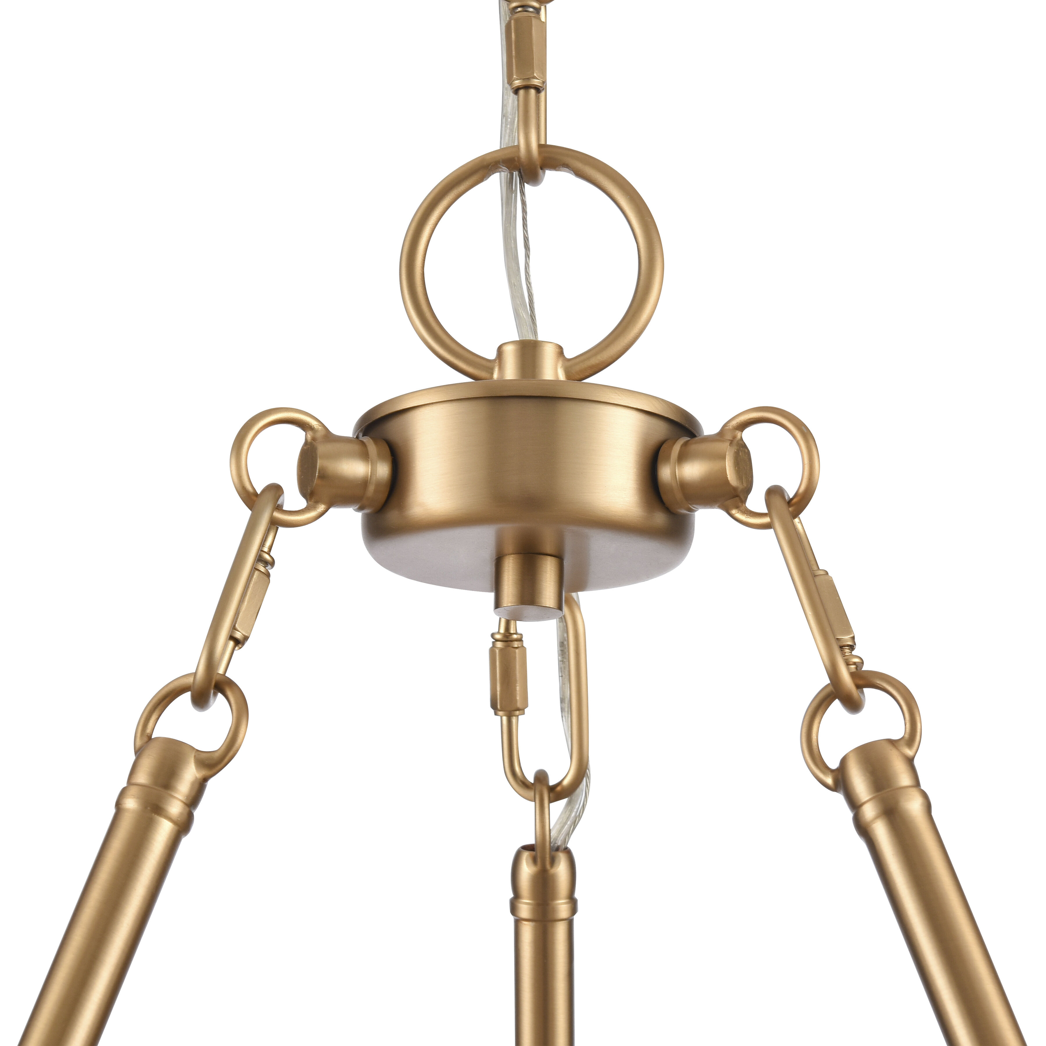 Rydell 5 Light 24.5 inch Brushed Gold Chandelier Ceiling Light