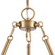 Rydell 5 Light 24.5 inch Brushed Gold Chandelier Ceiling Light
