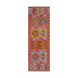 Sajal 96 X 30 inch Burnt Orange/Pale Pink/Bright Yellow/Camel/Denim Indoor Area Rug, Runner