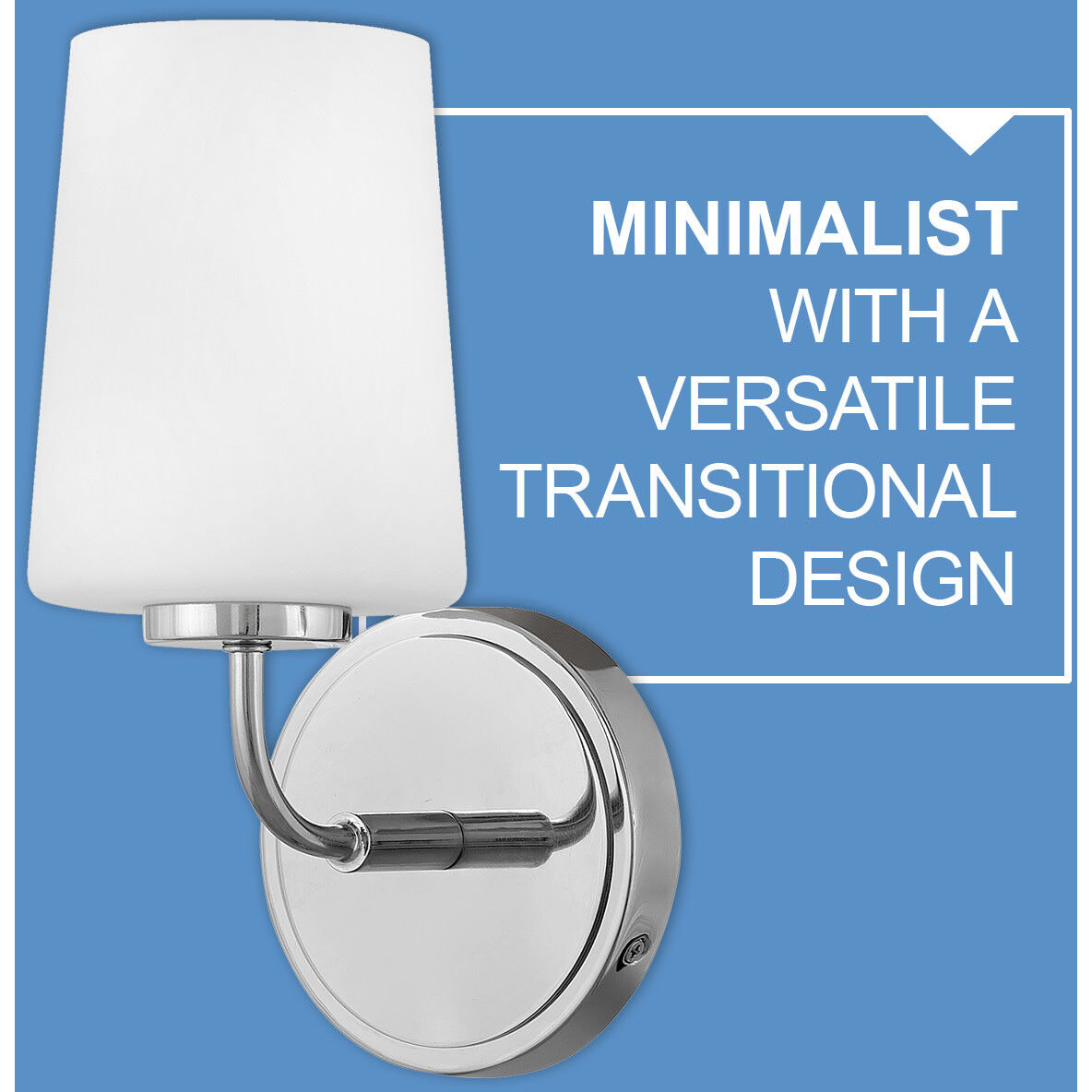 Kline LED 6.75 inch Chrome Bath Light Wall Light