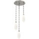 Fiori LED 16.5 inch Beige Silver Multi-Pendant Ceiling Light