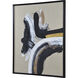 Ilya Black/Gold/White Canvas Art, 2 Piece