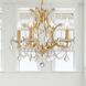 Filmore 4 Light 17.5 inch Antique Gold Mini Chandelier Ceiling Light in Clear Hand Cut