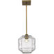 Loft 1 Light 10 inch Brass Pendant Ceiling Light