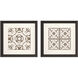 Motif on Cream Brown and Beige and Neutral Framed Art