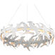 Tijereta LED 40 inch Gesso White Chandelier Ceiling Light, Marjorie Skouras Collection