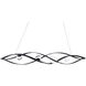Beyond Slipstream LED 56.25 inch Black Linear Pendant Ceiling Light, Beyond