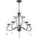 Callisto 5 Light 24 inch English Bronze Chandelier Ceiling Light