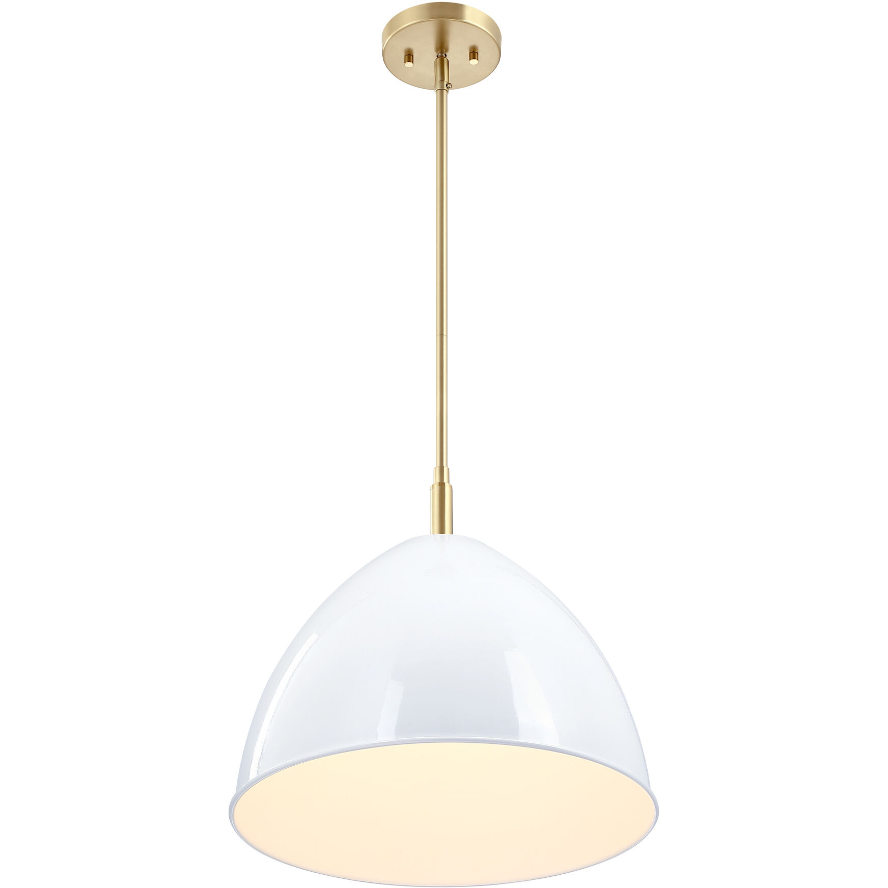Biba 1 Light 15 inch Brushed Gold Pendant Ceiling Light