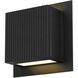 Miami LED 6.25 inch Sand Black Outdoor Wall Sconce