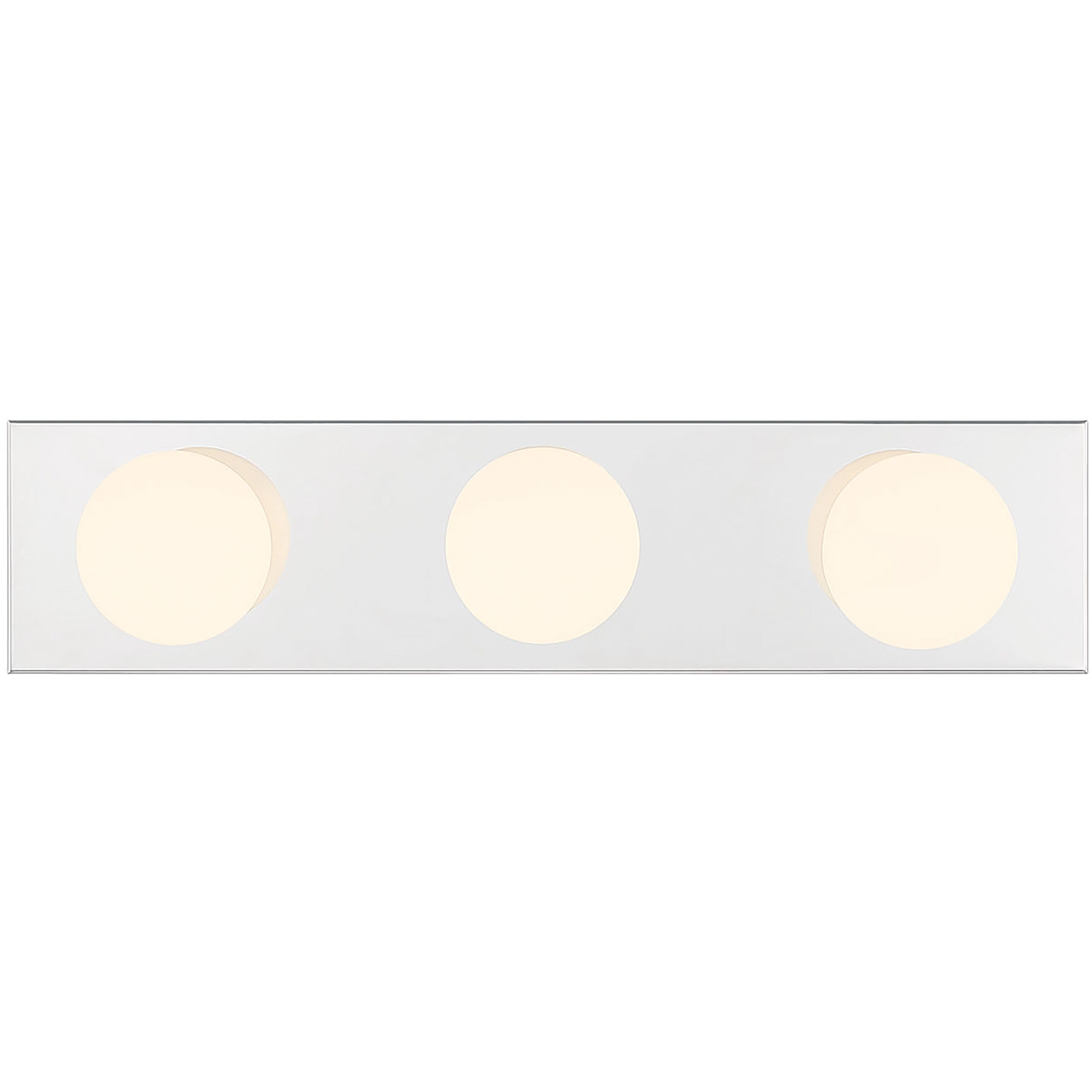 Bellisse 3 Light 18 inch Chrome Bathroom Vanity Light Bar Wall Light