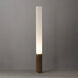 Tambo 60 inch 10.00 watt Walnut and Weathered Brass Floor Lamp Portable Light