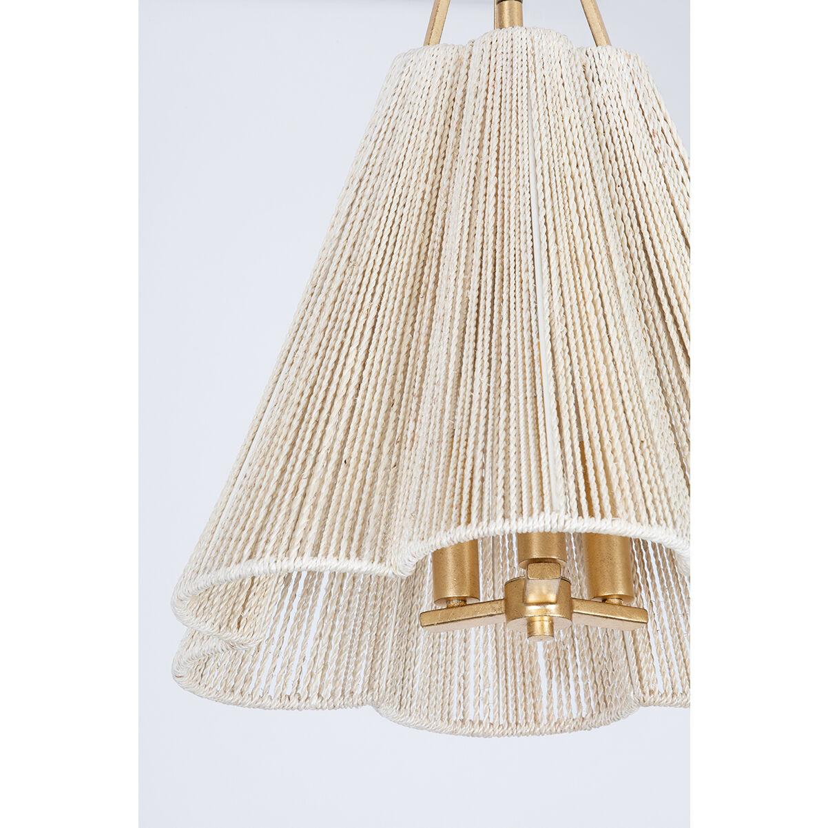 Sonoma 3 Light 18 inch Vintage Gold Leaf Pendant Ceiling Light