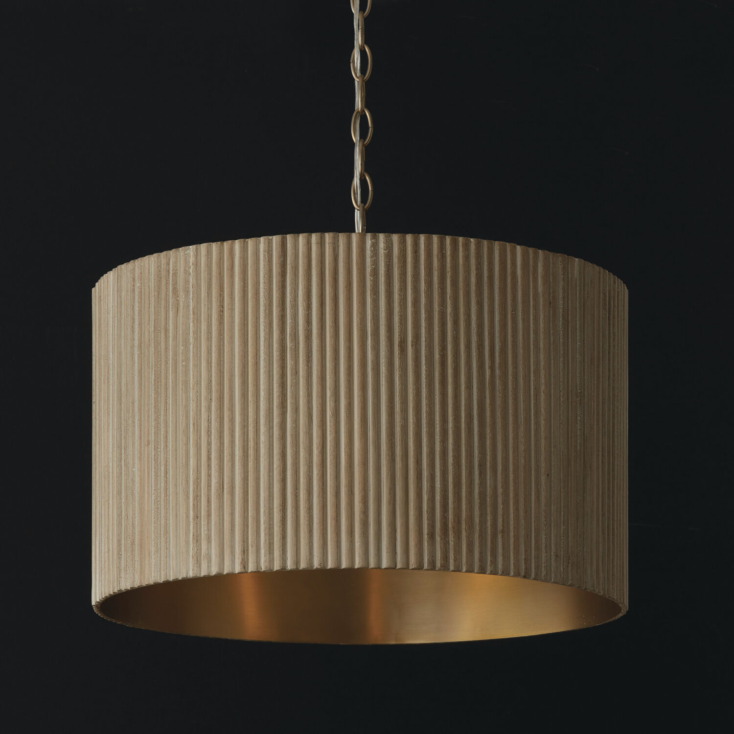 Donovan 3 Light 19.75 inch White Wash and Matte Brass Pendant Ceiling Light