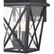 Splitrock 1 Light 15.5 inch Black Outdoor Wall Sconce