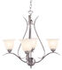 Aspen 4 Light 22 inch Brushed Nickel Chandelier Ceiling Light