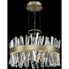 Glacier LED 25 inch Brushed Champagne Gold Pendant Foyer Ceiling Light