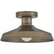 Forge 1 Light 12 inch Burnished Bronze Outdoor Ceiling, Coastal Elements