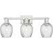 Arcadia Salina 3 Light 24.75 inch Brushed Satin Nickel Bath Vanity Light Wall Light