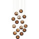 Pathos 15 Light 24 inch Antique Silver Leaf Multi-Drop Pendant Ceiling Light