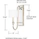 Charleston 1 Light 6 inch Silver and Gold Leaf Sconce Wall Light