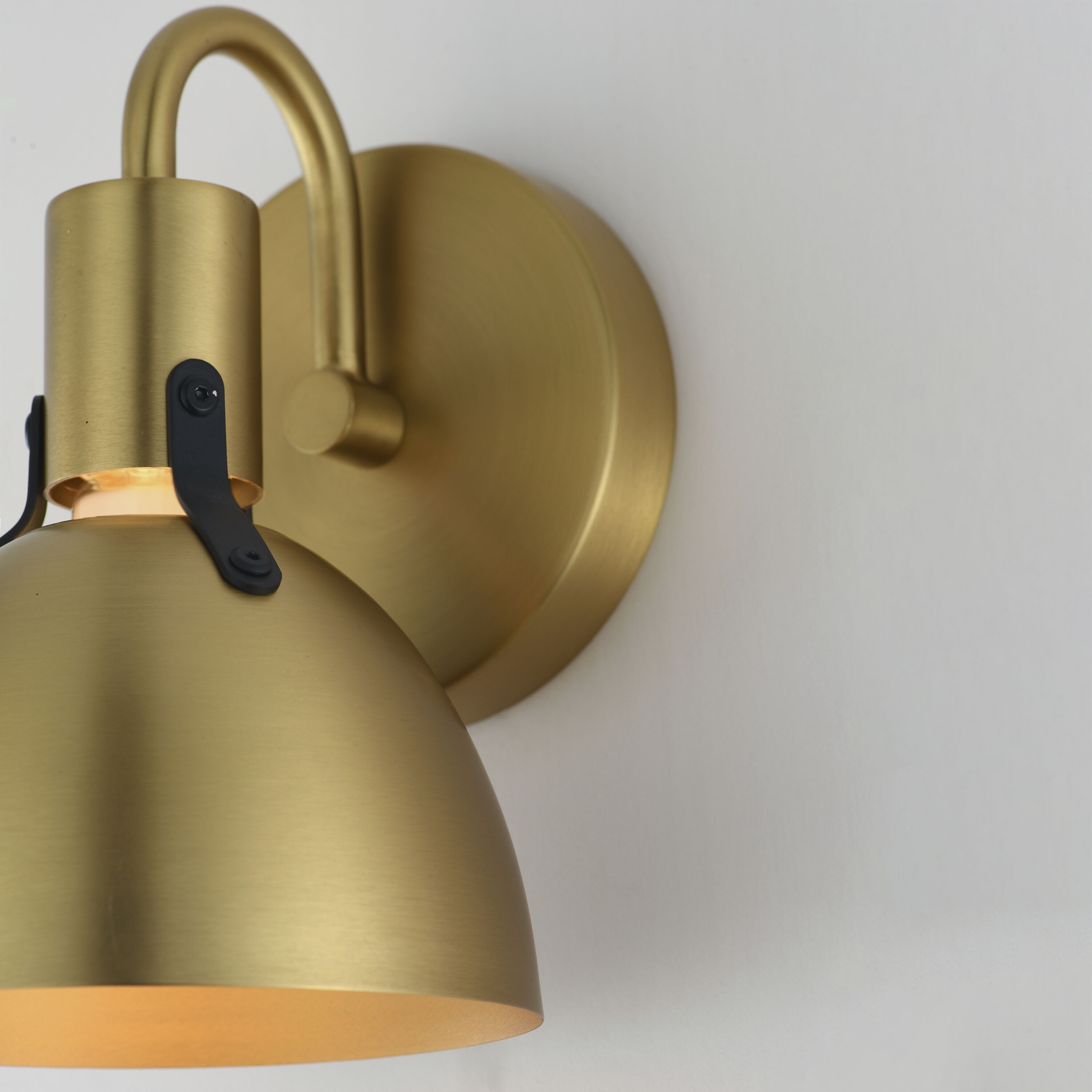 Dusk 1 Light 6 inch Satin Brass Bath Vanity Wall Light