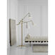 AERIN Sommerard 60 inch 60.00 watt Hand-Rubbed Antique Brass and White Triple Arm Floor Lamp Portable Light