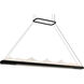 Himalayas LED 62 inch Black Island/Pool Table Light Ceiling Light