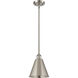 Ballston Cone LED 8 inch Brushed Satin Nickel Pendant Ceiling Light