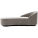 Turner Sharkskin Chaise, Right Arm