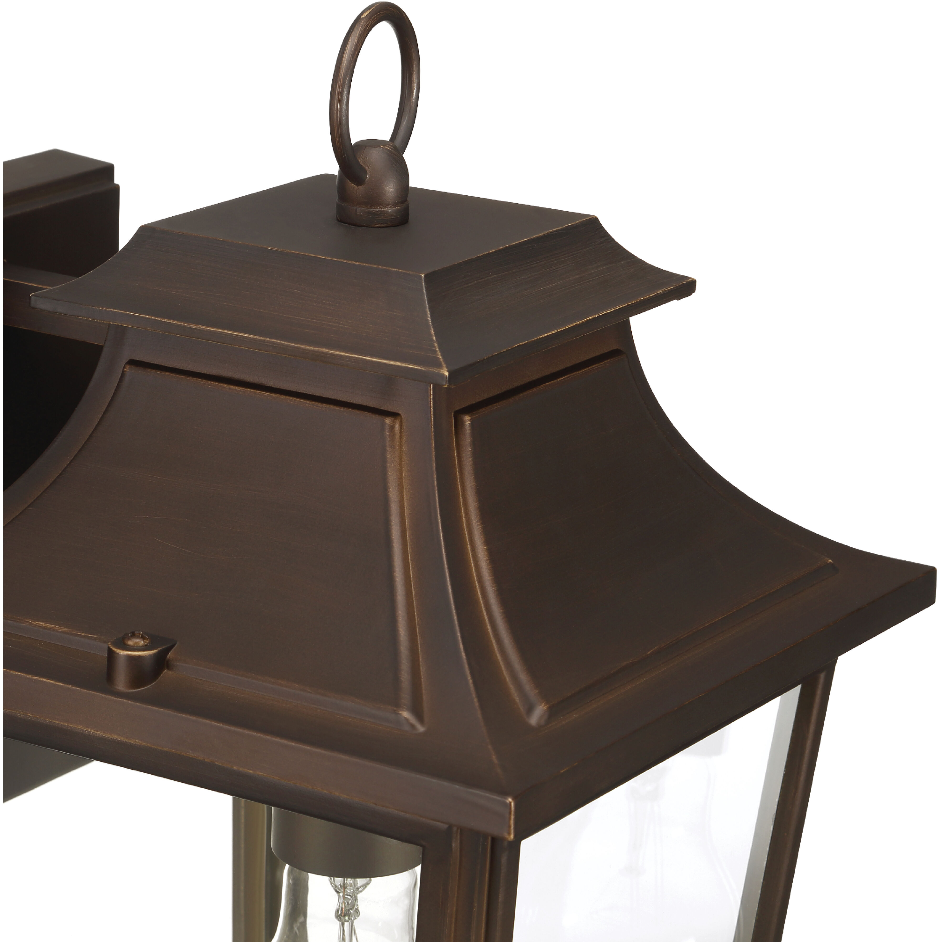Spring Cove 1 Light 15 inch Matte Bronze Outdoor Wall Lantern, Medium