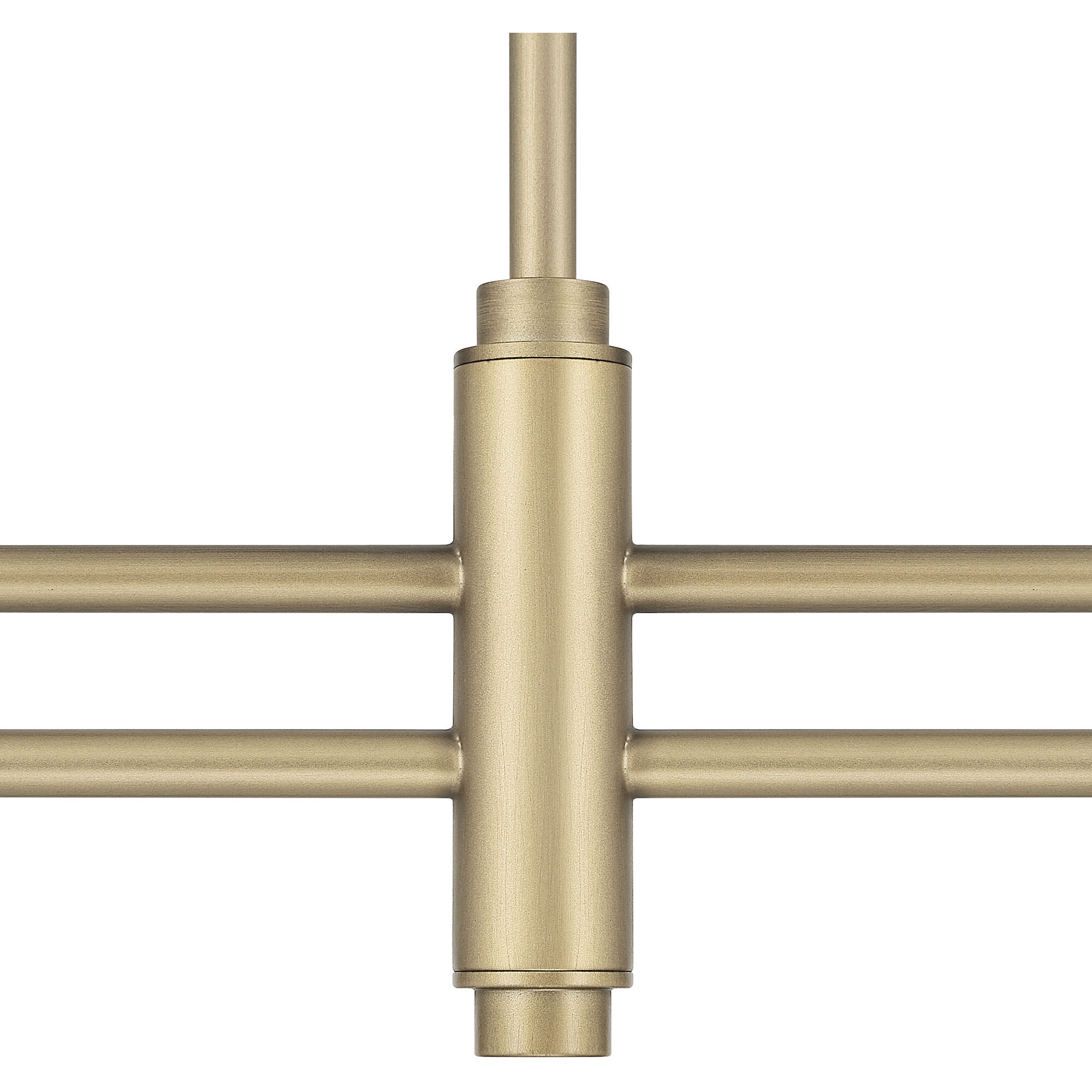 Camelia Stem 2 Light 53 inch Luxe Gold Linear Chandelier Ceiling Light, Large