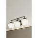 Cornwell 3 Light 23 inch Dark Matte Black Vanity Wall Light