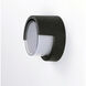 Eyebrow LED 7 inch Black Outdoor Wall Mount