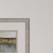 Abstract Multi and Blue and Beige and Yellow Framed Art