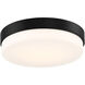 Roma LED 11 inch Matte Black Flush Mount Ceiling Light