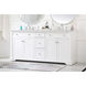 Clarence 72 X 22 X 35 inch White Vanity Sink Set