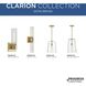 Clarion 1 Light 11 inch Satin Brass Pendant Ceiling Light, Medium