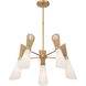 Vantrel 5 Light 26.25 inch Legacy Brass Chandelier Ceiling Light